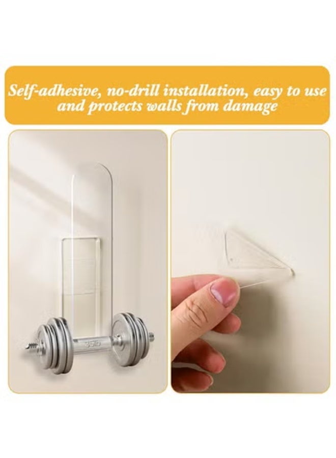 fantasize Sturdy Acrylic Hat Organizer, Multi-Purpose Clear Hat Hooks, Baseball Hat Organizer, Strong Adhesive Hat Storage Wall Mounted Hat Rack for Door Closet, Baseball Cap Accessories, 2Pcs - Image 5